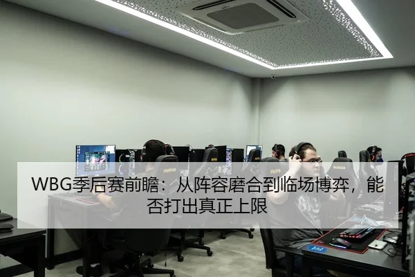 WBG季后赛前瞻：从阵容磨合到临场博弈，能否打出真正上限